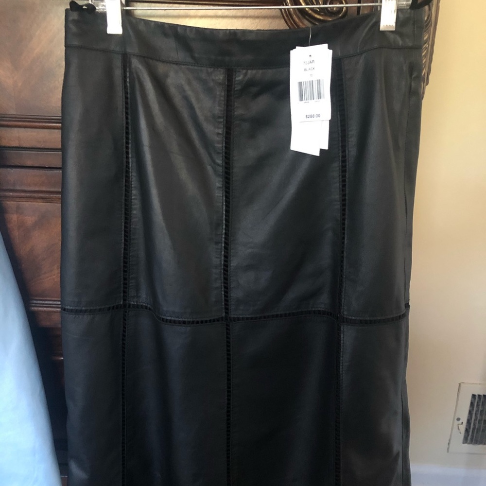 French Connection Midi Leather Skirt